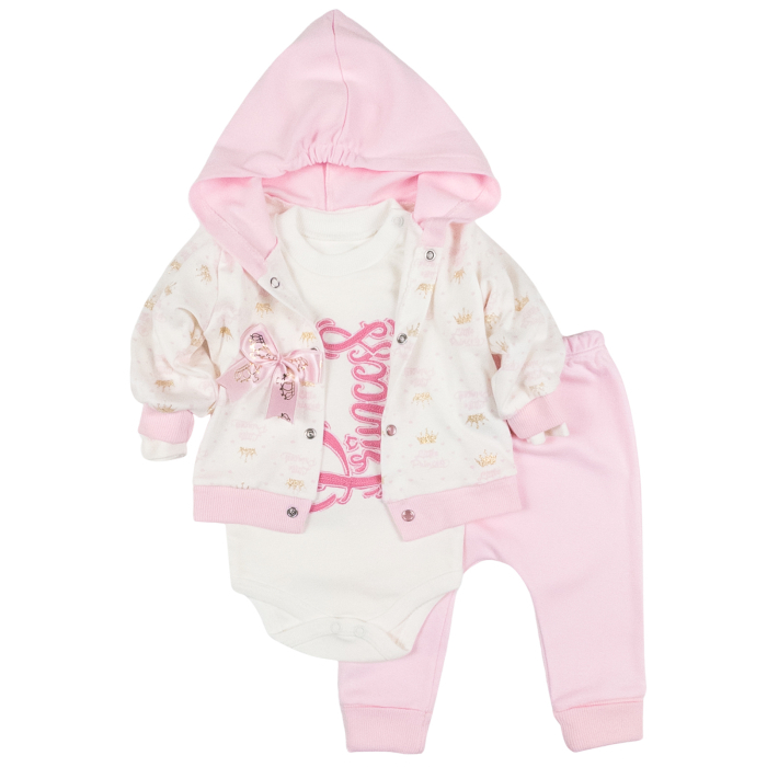 Compleu bebelusi fetite, 3 piese, model Princess [1]