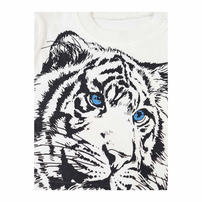 Compleu bebelusi Tiger, alb [2]