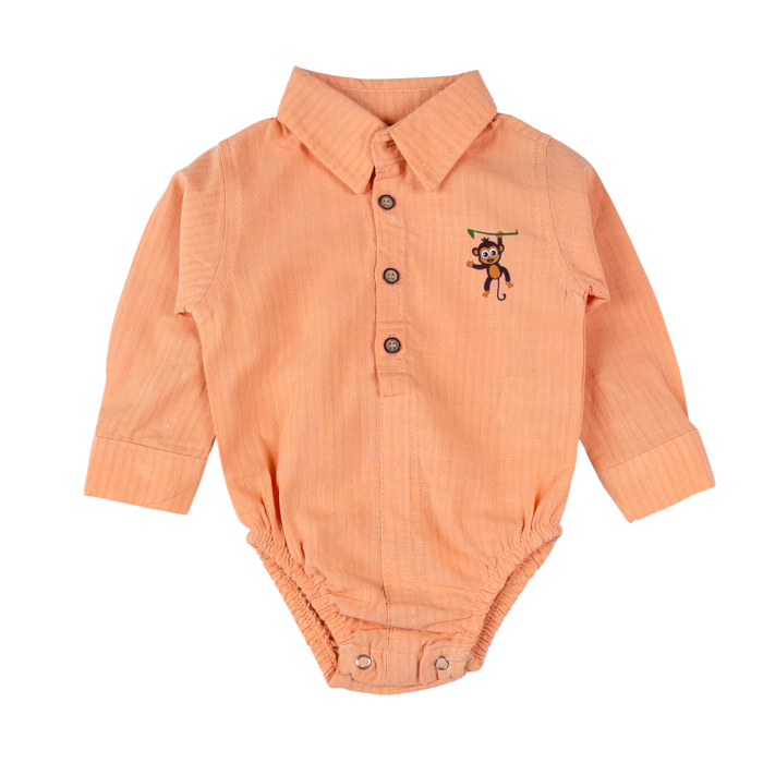 Compleu Micul Explorator, Cămașă tip Body, Pantaloni și Pălăriuță de Soare [2]