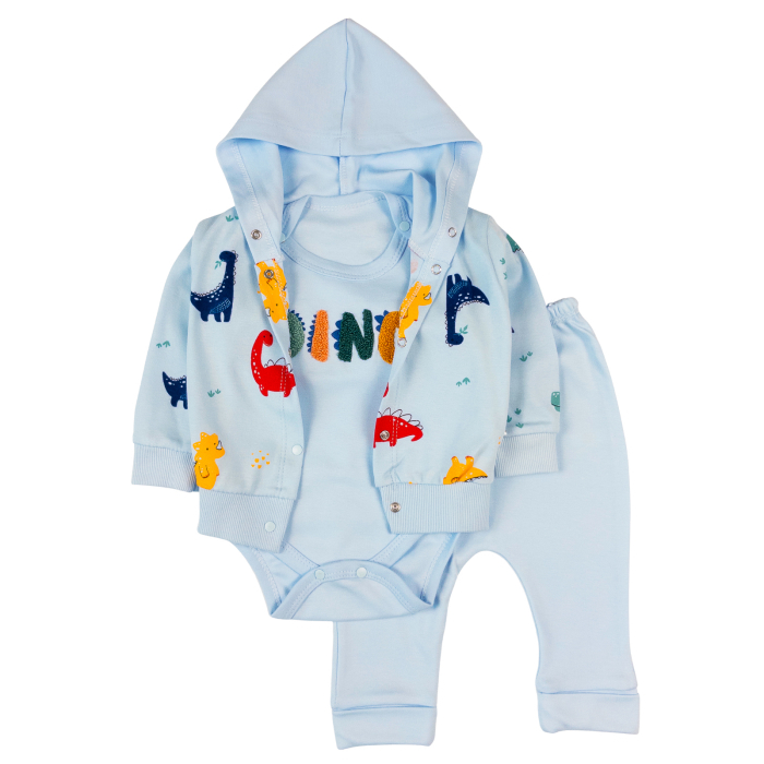 Compleu pentru bebelusi, 3 piese, model Dino [1]