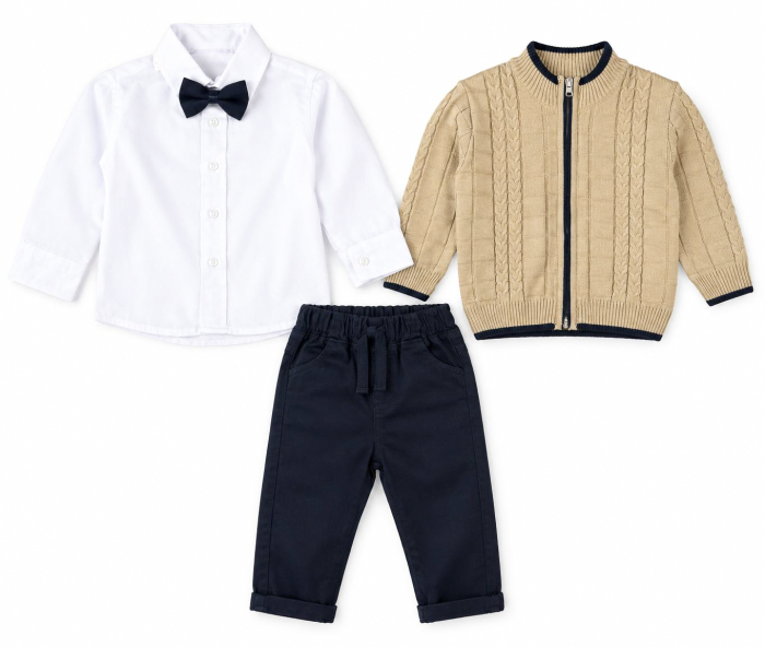 Compleu pentru bebelusi, 3 piese, model Elegance [2]