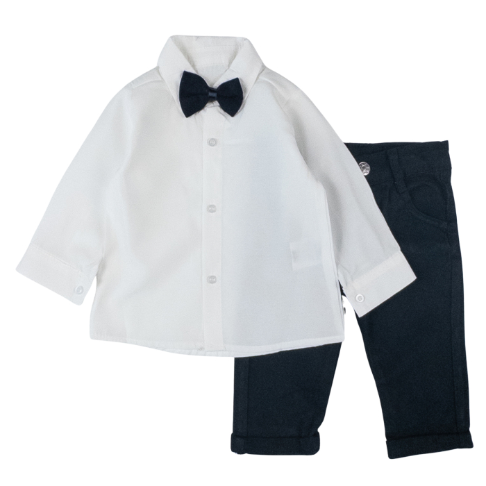 Compleu  pentru bebelusi, 3 piese,  model Elegance, Gri deschis [3]