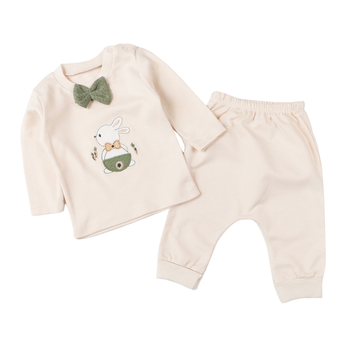 Compleu pentru bebelusi, 3 piese, model Iepuras [3]