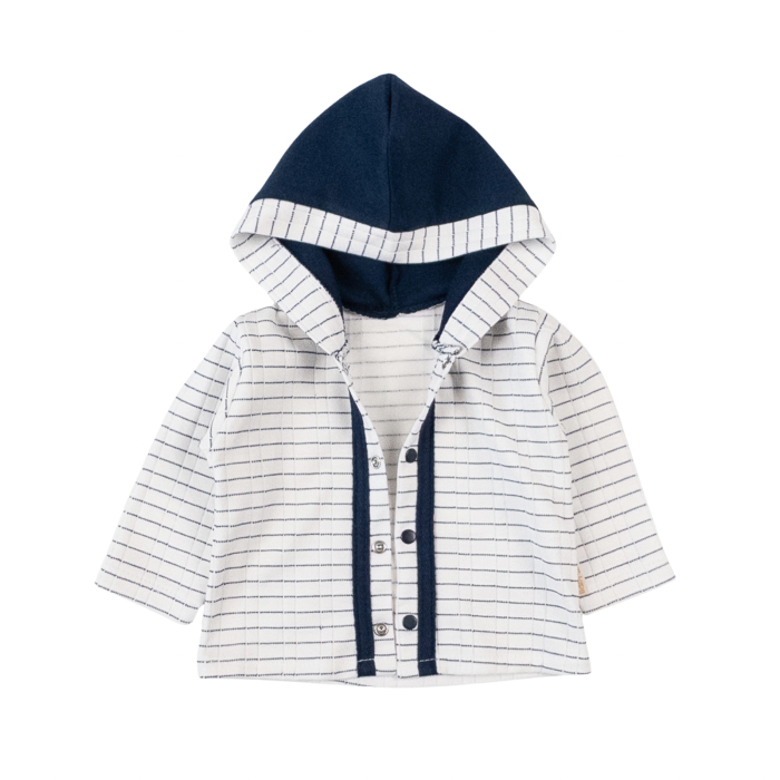 Compleu pentru bebelusi, 3 piese, model Elefantel, Bleumarin [2]