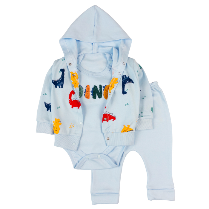 Compleu pentru bebelusi, 3 piese, model Dino [1]