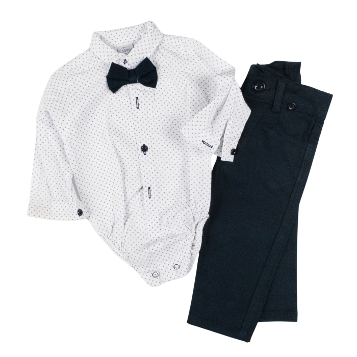 Compleu  pentru bebelusi, 3 piese,  model Papion [2]