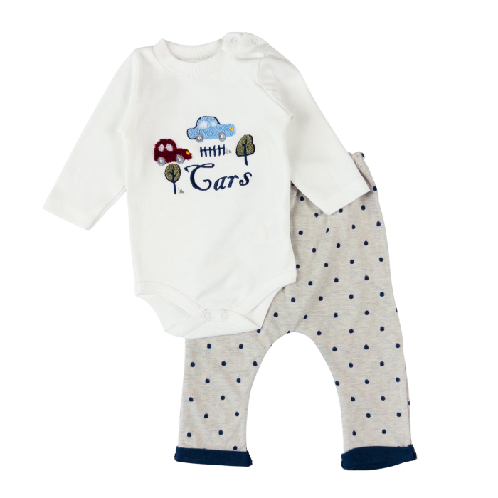 Compleu pentru bebelusi, 3 piese, model Bulinute [2]