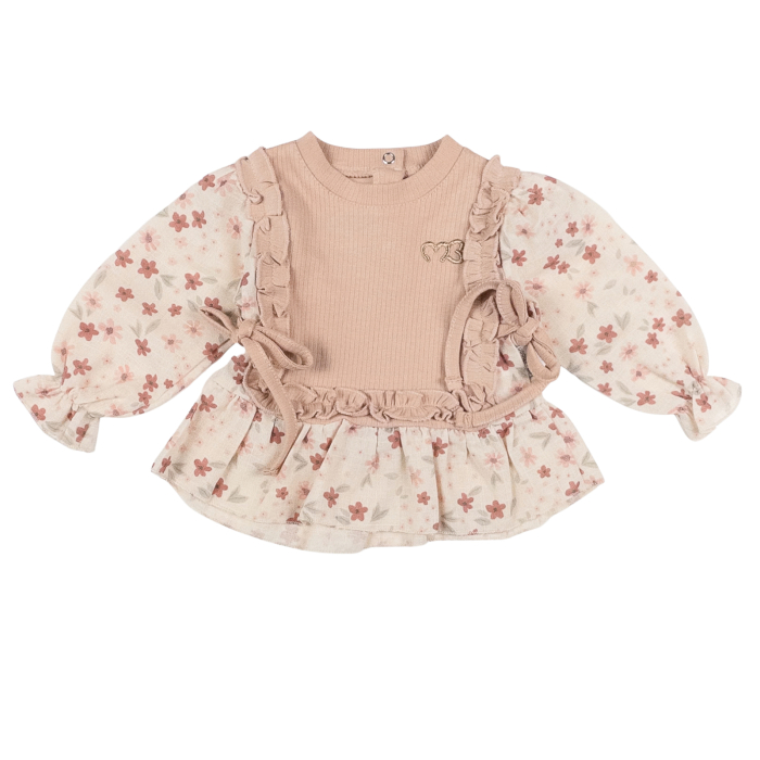 Compleu pentru fetite, model Fashion, culoare bej [2]