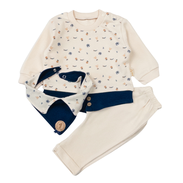 Compleu pentru bebelusi, model Micul Campion, blue [2]