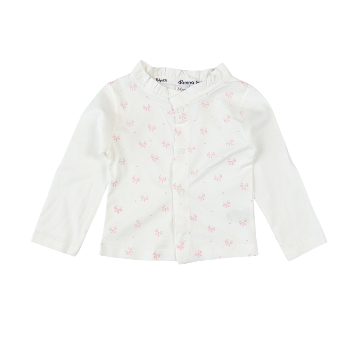 Compleu pentru fetite, 3 piese, model cu Fundite Roz [4]