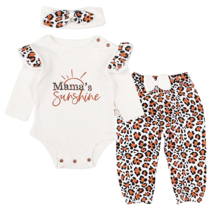 Compleu pentru fetite, 3 piese, model Mama's Sunshine [1]