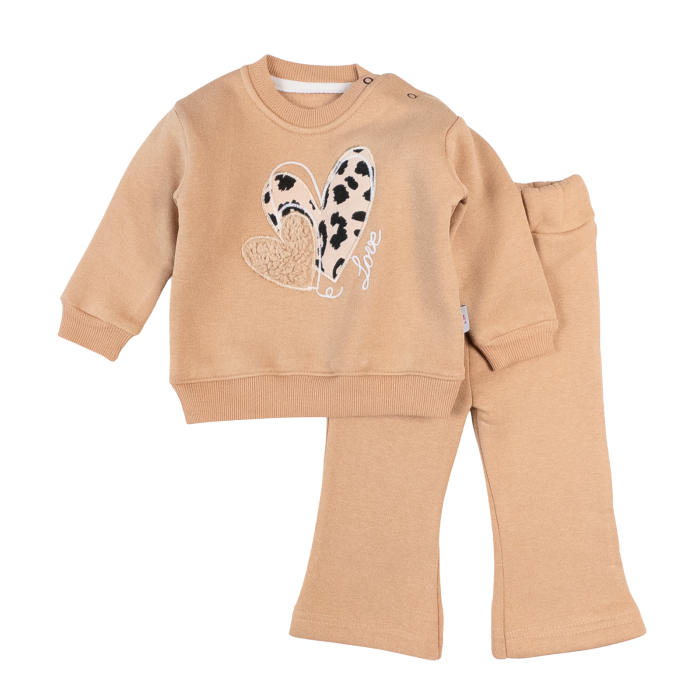 Compleu 3 piese vătuit, pentru bebelusi fetite [3]