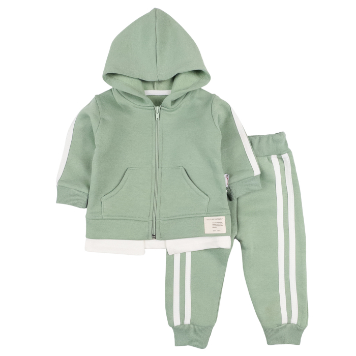 Compleu vătuit pentru bebelusi, culoare Vernil deschis [1]