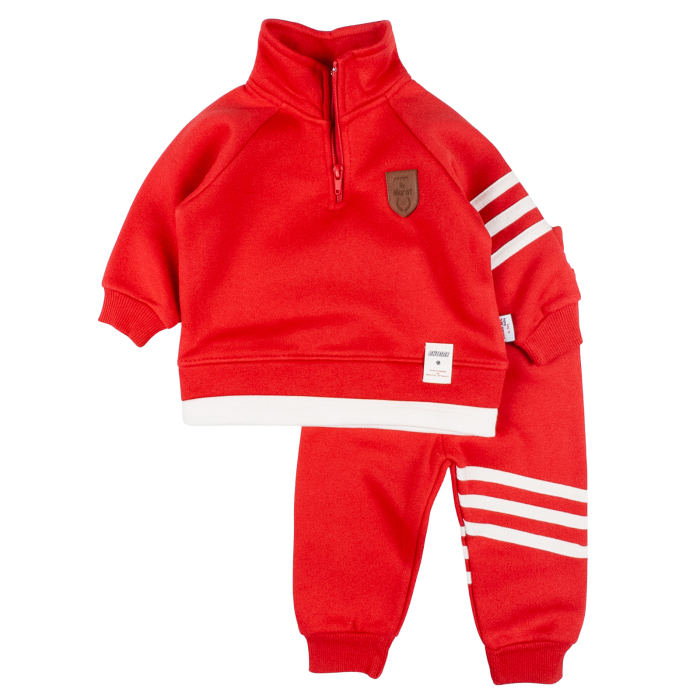 Compleu vătuit pentru bebelusi, model BM, rosu [1]