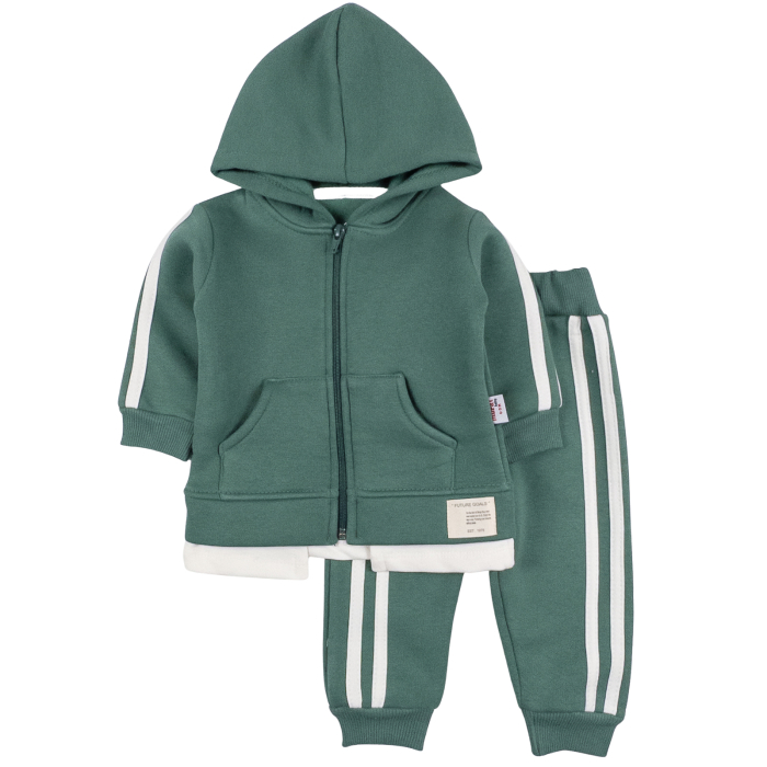 Compleu vătuit pentru bebelusi, culoare Vernil [1]