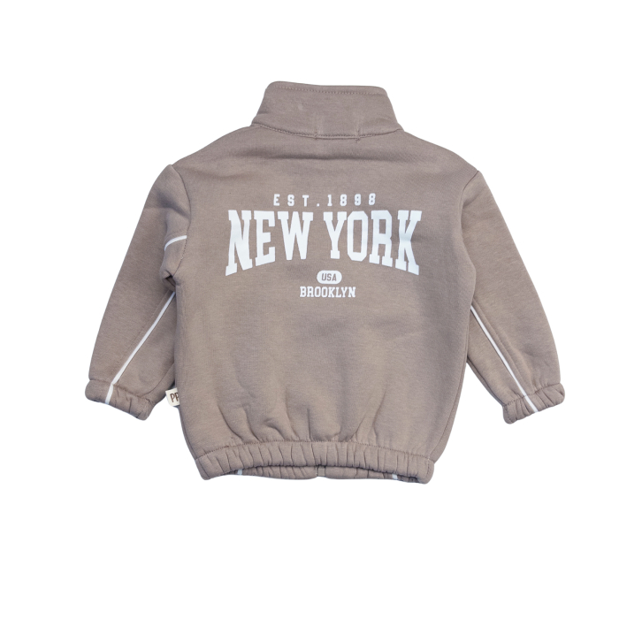Compleu vătuit pentru bebelusi, model cu imprimeu urban New York [2]