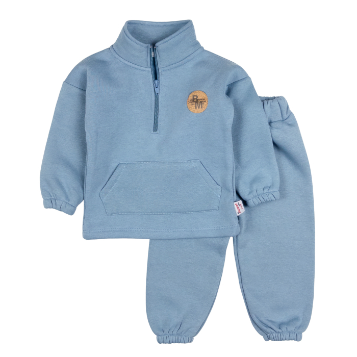Compleu vătuit pentru bebelusi, model BM blue [1]