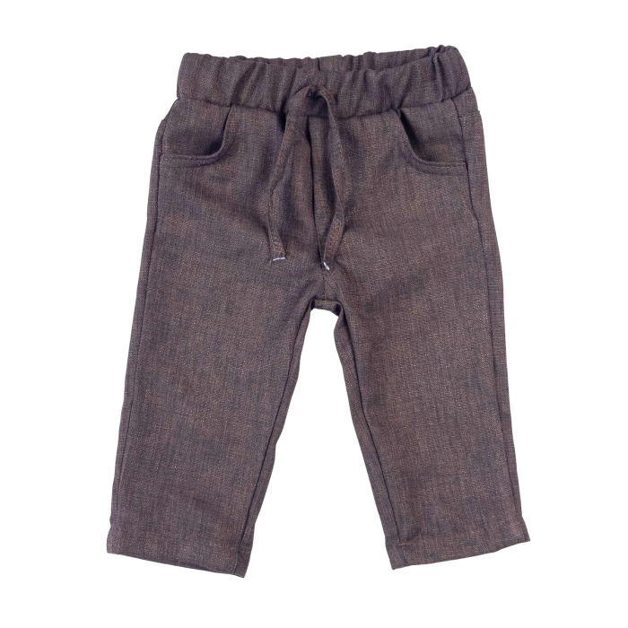 Costum Elegant pentru Bebelusi, 4 Piese, Sacou, Pantaloni, Camasa Alba si Papion, Culoare Maro [4]