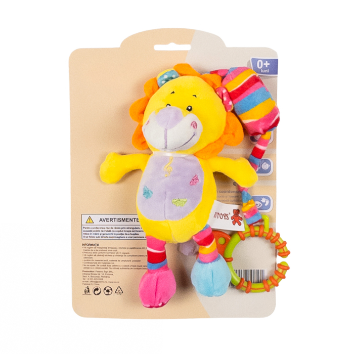 Jucarie zornaitoare pentru bebelusi, model Leu, unisex, +0 [1]