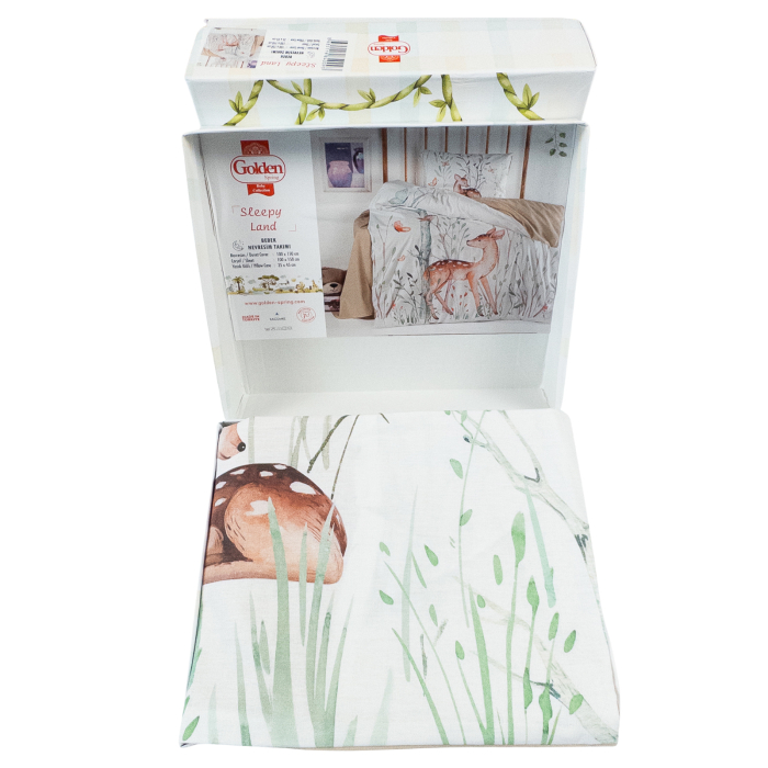 Lenjerie de Pat 4 Piese, Model Bambi, 100X 150 CM [2]