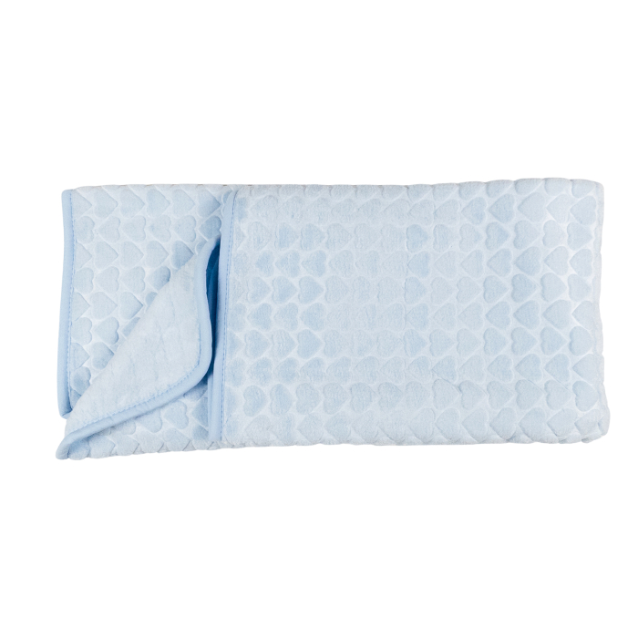 Paturica plusata pentru bebelusi, Bleu,100X 120 CM [2]