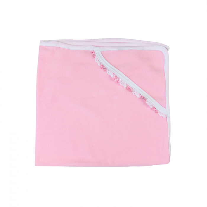 Paturica roz din fleece, pentru bebelusi, 75×80 cm [1]