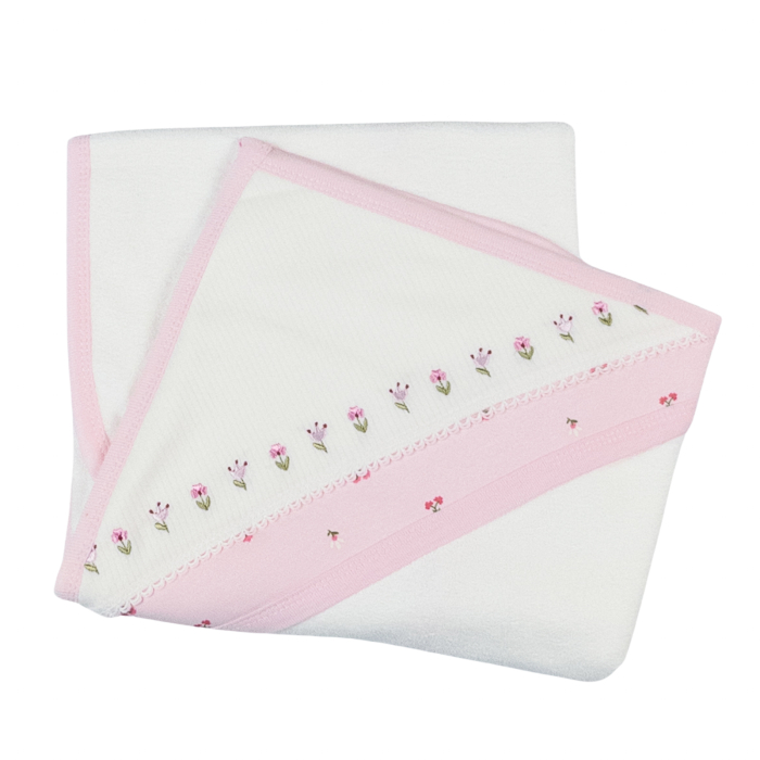 Prosop pentru bebelusi, model Floral, Roz, 90 x 75 cm [2]