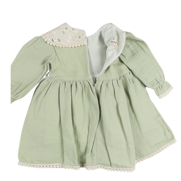 Rochie si bentita, Guler Dantelă Brodată, Vernil [2]