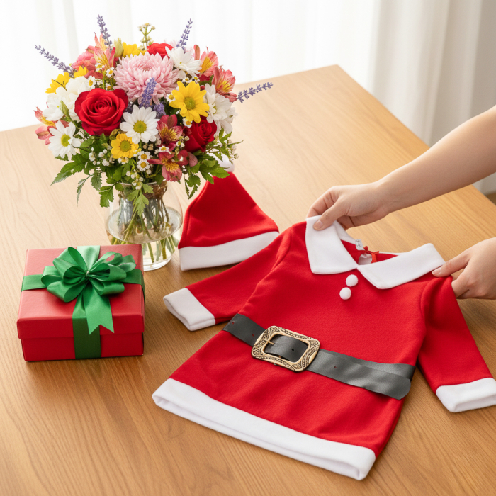 Rochita Craciunita pentru fetite 0-2 ani [2]