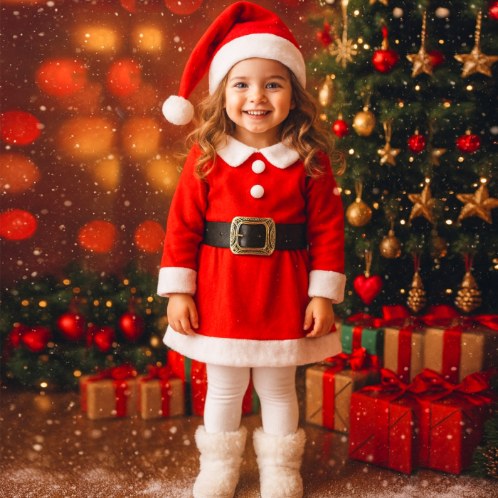 Rochita Craciunita pentru fetite 0-2 ani [3]