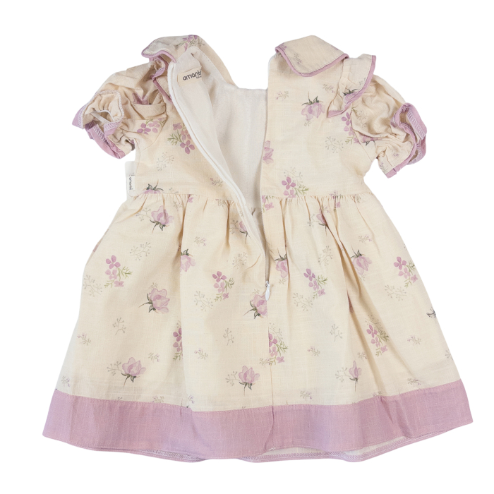 Rochiță Elegantă Fetițe cu Tulle și Fundită Mov [2]