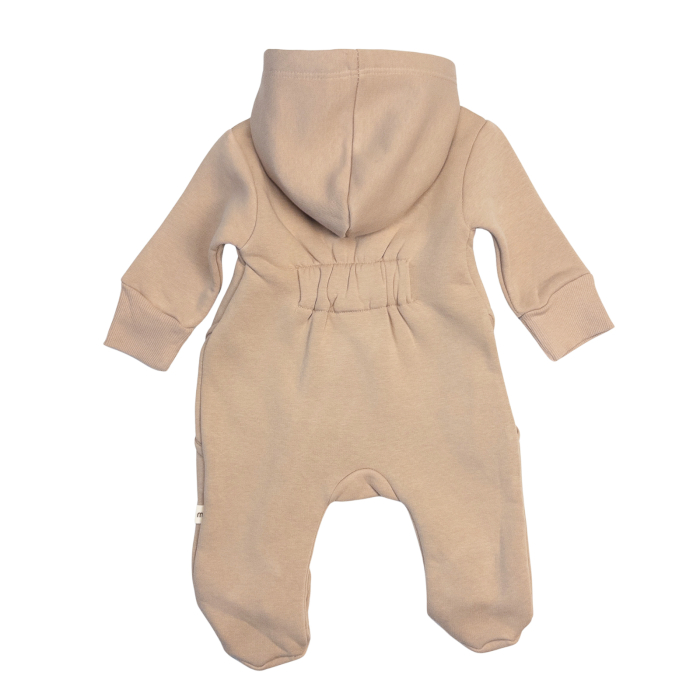 Salopetă bebe vătuită cu glugă, Soft Camel [2]