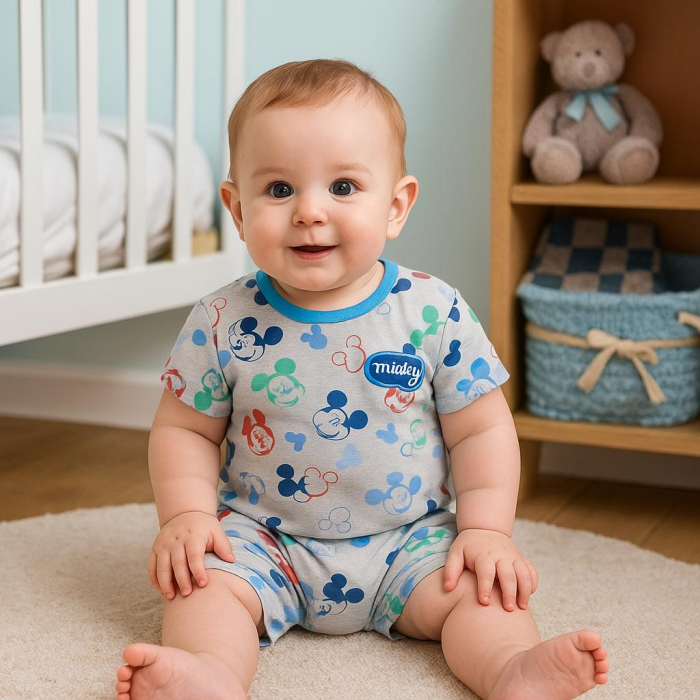 Salopetă pentru bebeluși, model Mickey Mouse [2]