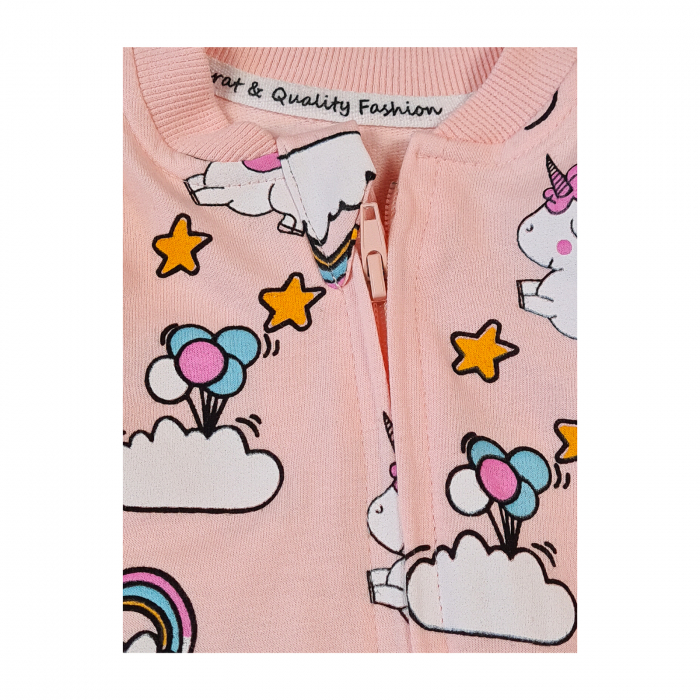 Salopeta fetite Unicorni pink [2]
