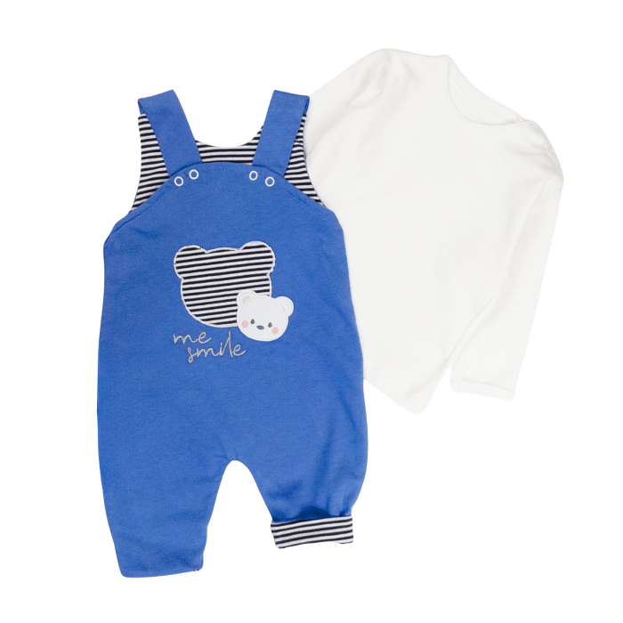 Salopeta  pentru bebelusi, 2 piese, model Ursulet [2]