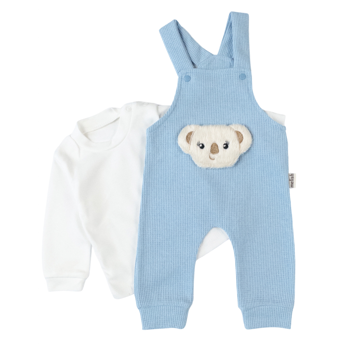 Salopeta  pentru bebelusi, 2 piese, Aplicație 3D Koala [2]