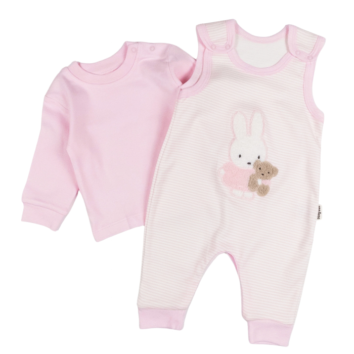 Salopeta  pentru fetite, 2 piese, model Iepuras si ursulet [2]