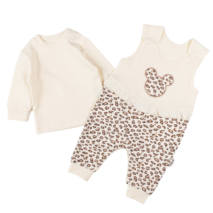 Salopeta  pentru fetite, 2 piese, model MinnieBej [2]