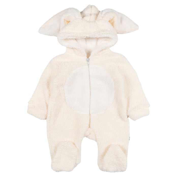 Salopeta plusata pentru bebelusi model iepuras alb [1]