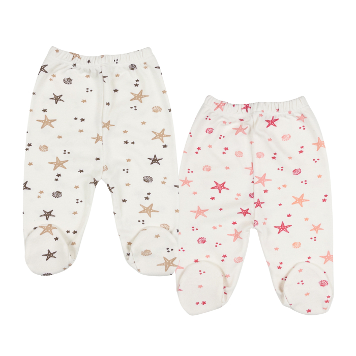 Set 2 pantalonasi pentru bebelusi, model cu stelute [1]