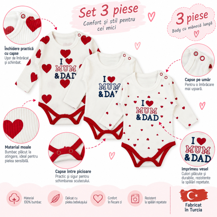 Set 3 Body-uri Nou-Nascuti ❤️ [2]