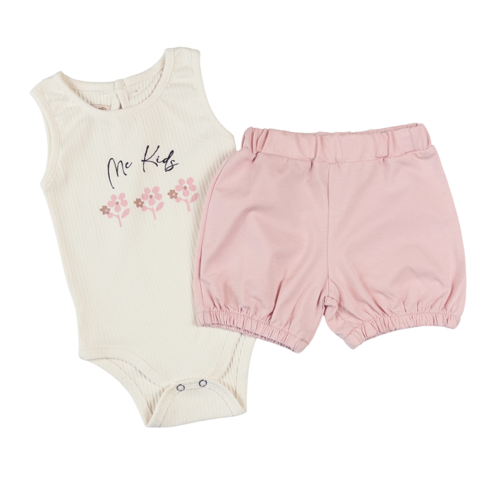 Set 3 Piese Bebeluşi Fetiţe, cu Imprimeu Floral [2]