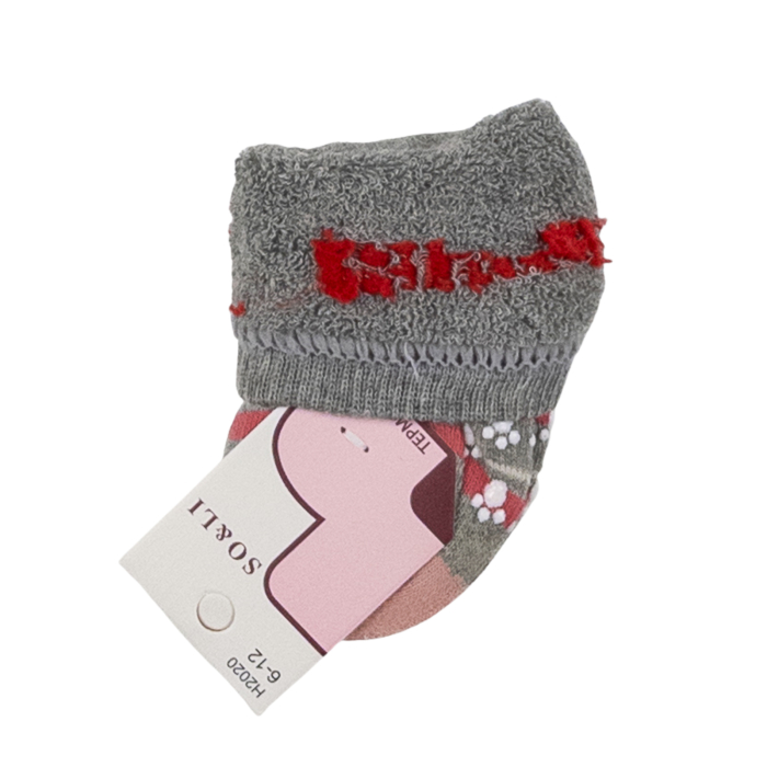 Set 5 perechi sosete flausate 0-6 Luni [2]