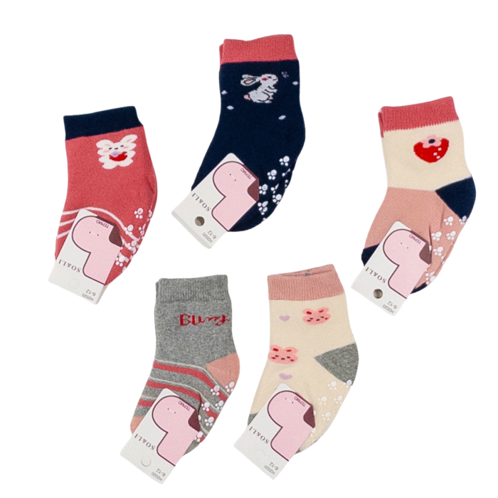 Set 5 perechi sosete flausate 0-6 Luni [1]
