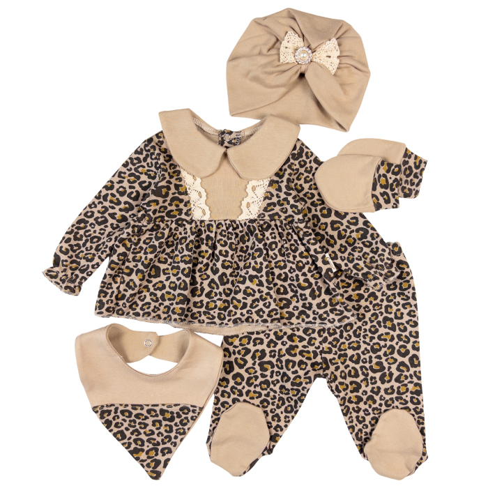 Set 5 piese pentru Nou Nascuti fetite, Model ''FASHION" [1]