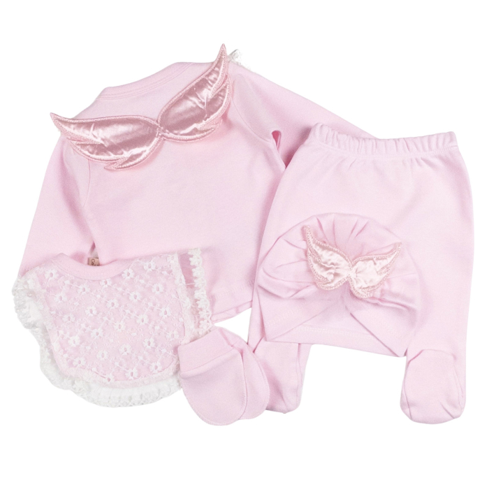 Set 5 piese pentru Nou Nascuti fetite, Model Ingeras [2]