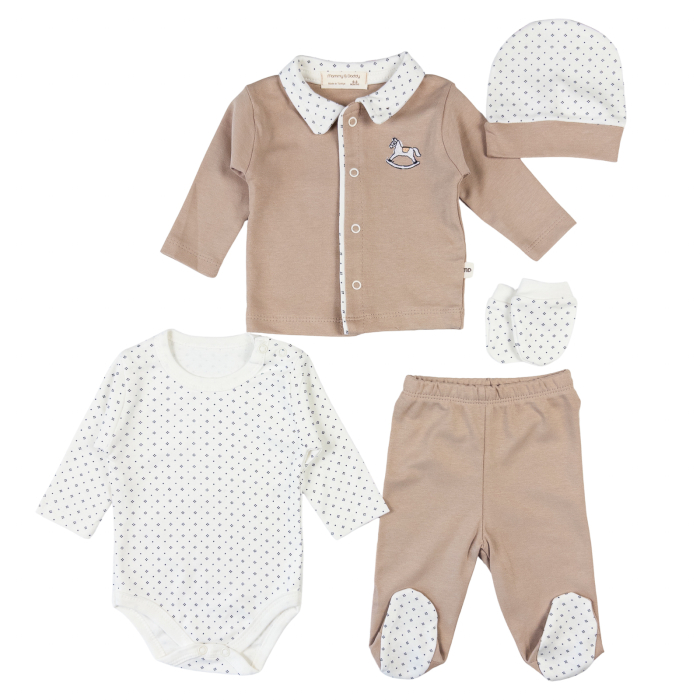 Set 5 piese pentru nou nascuti, model Căluț de Poveste [3]