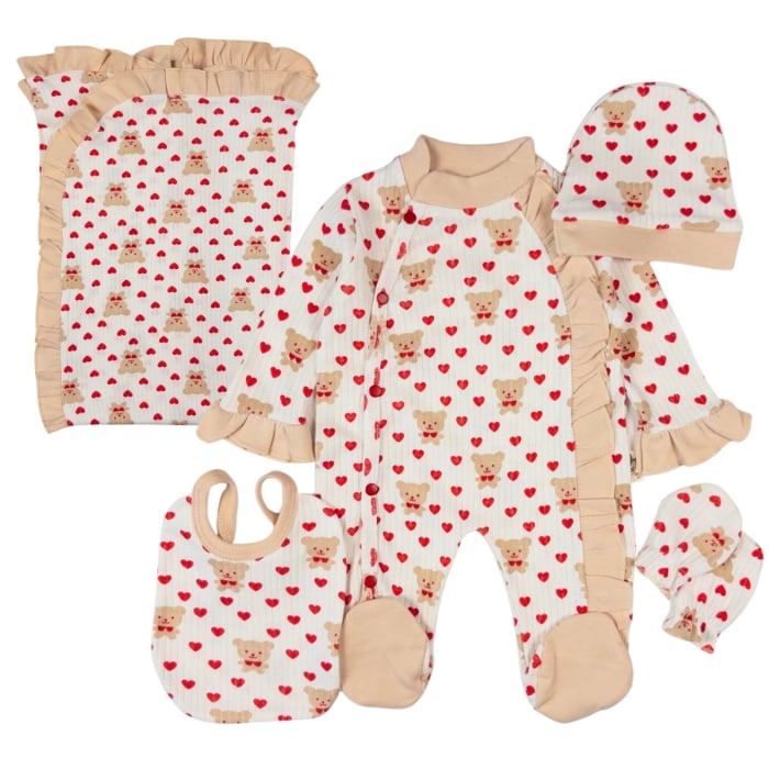 Set 5 piese pentru nou nascuti, model Cu Ursuleti [1]