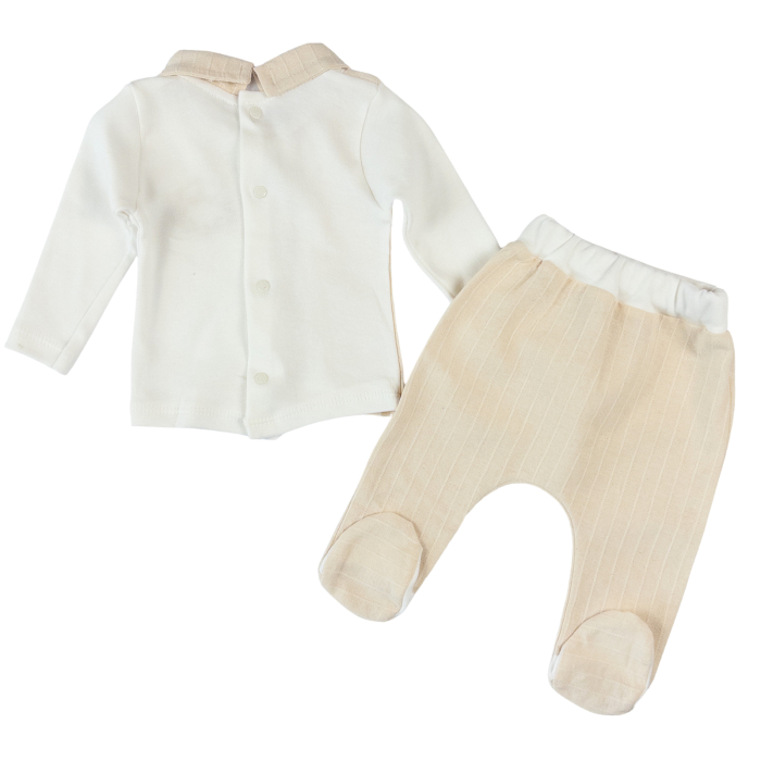 Set 5 piese pentru nou nascuti, model Crem [2]