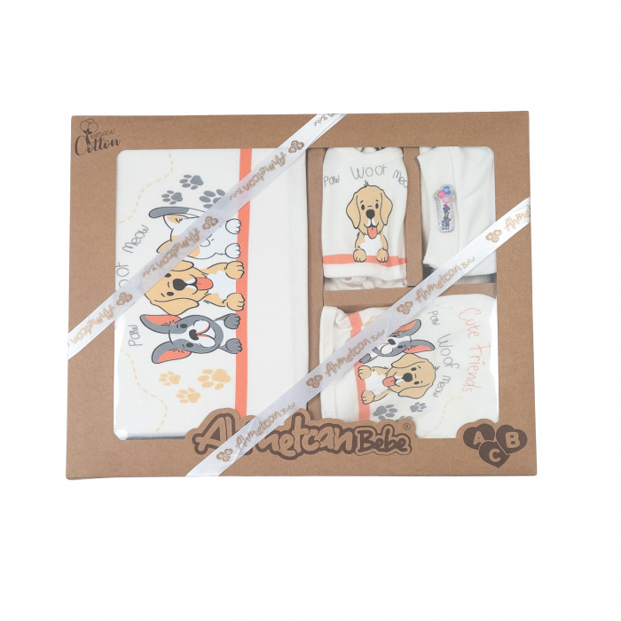 Set cadou 10 piese pentru nou nascuti, model Friends [2]